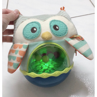 B.toys貓頭鷹8成新 聲光玩具 感覺統合 育嬰神物 嫩嬰玩具