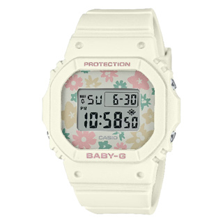 CASIO 卡西歐 BABY-G BGD-565RP-7輕巧纖薄甜美花田系列腕錶 輕盈白 37.9MM