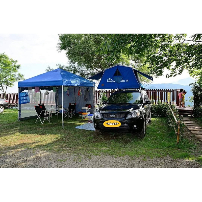 Camping Pathfinder ”（旅居者車頂帳）含都樂 775腳座 橫桿方型桿+車頂帳篷輕鬆上車鋁桿