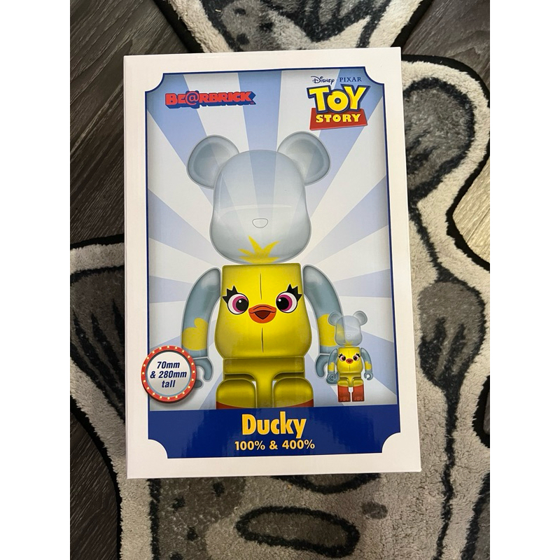 BLS • 全新 BE@RBRICK 400+100% TOY STORY 4 Ducky 鴨霸 鴨子 玩具總動員 小鴨