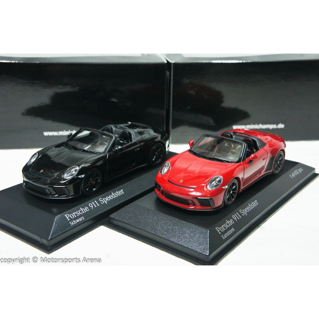 【現貨特價】1:43 Minichamps Porsche 911 991 Speedster 2019 紅色/黑色