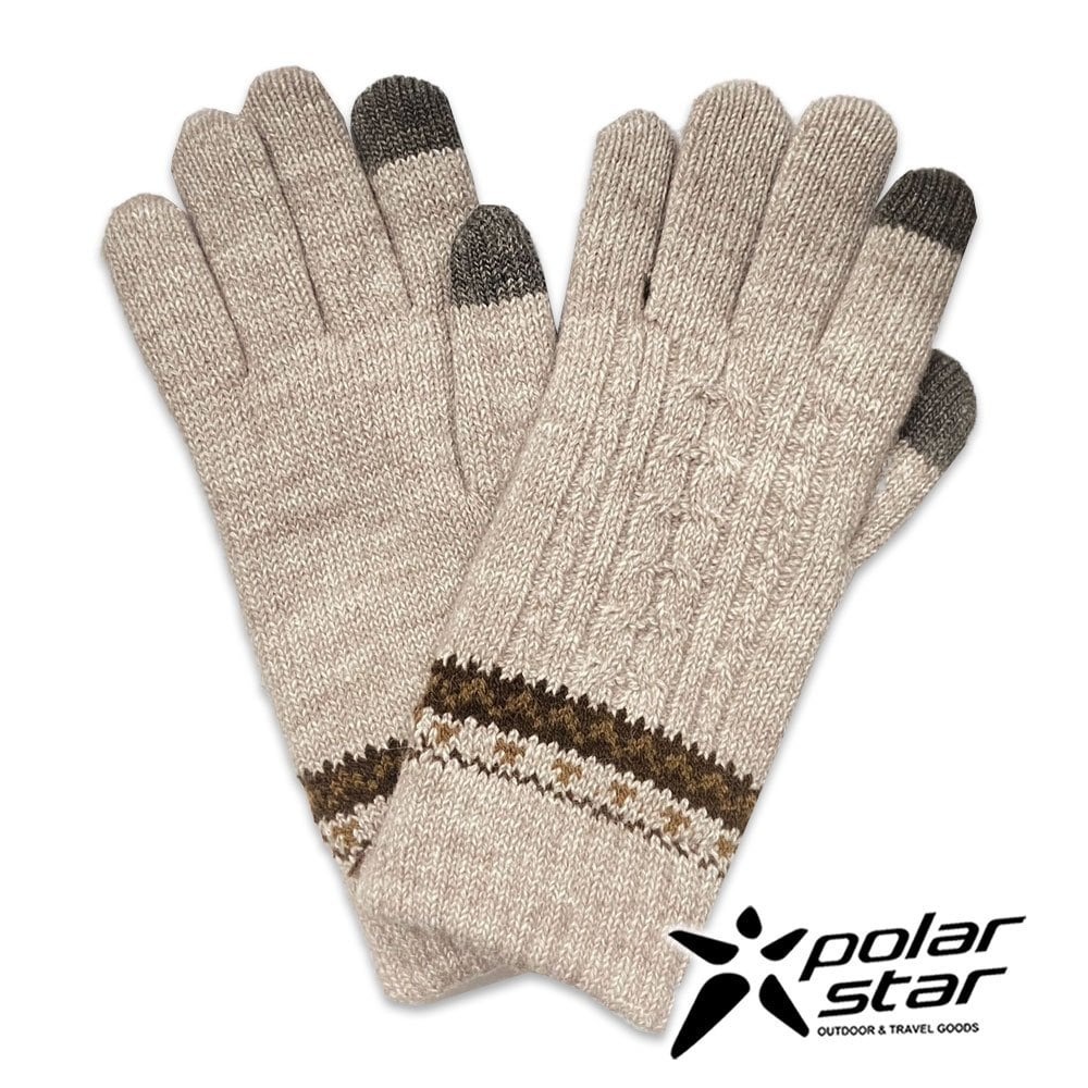 【PolarStar】女花色保暖手套『棕』P23613