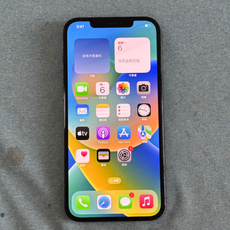 iPhone 12 Pro Max 256G 藍 功能正常 二手 Iphone12 12promax 6.7吋 螢幕刮傷