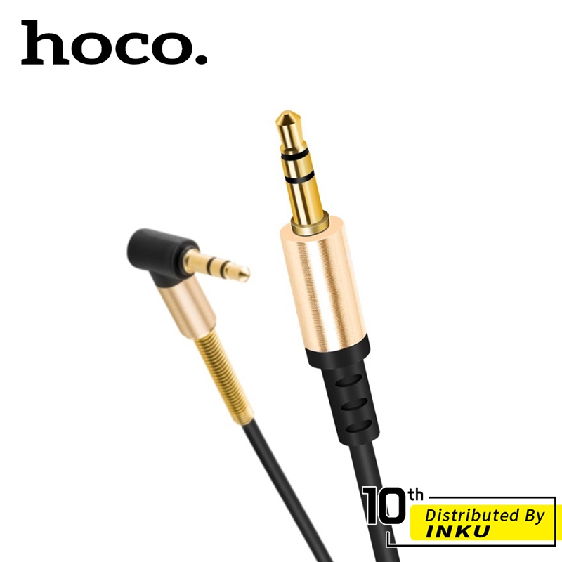 Hoco UPA02 AUX 彈簧 音源線 公對公 3.5mm 車用音響線 音頻線 耳機線 喇叭線 1m 2m【出清品】