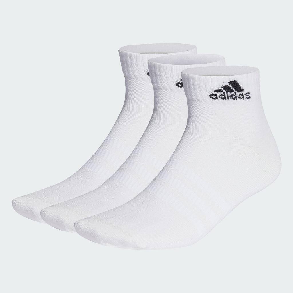 Adidas愛迪達LOGO襪子 腳踝襪 3 雙入 輕量襪 白色襪子 HT3468