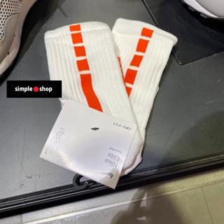 【Simple Shop】NIKE ELITE 菁英襪 籃球襪 運動長襪 籃球長襪 厚底 白橘色 SX7622-105