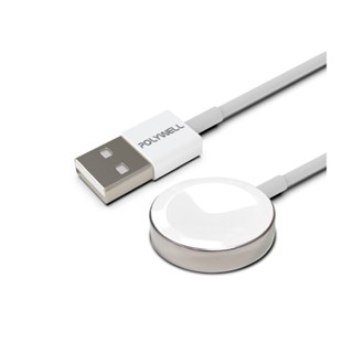 POLYWELL 磁吸充電線 TYPE-C 充電座 1米 適用Apple Watch iWatch 寶利威爾 臺灣現貨
