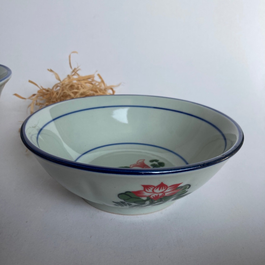 【普丁。食器】現貨 | 6.5吋中錦鯉古早碗 碗公 碗盤  餐盤 餐具 陶瓷 瓷器