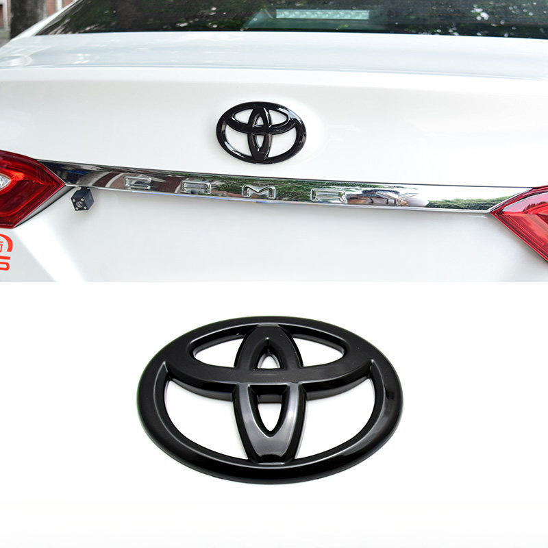 TOYOTA 前後標 豐田車標貼 免拆車標貼 前後logo toyota黑化 RAV4 WISH CAMRY ALTIS