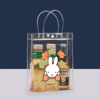 MIFFY授權 | 透明提袋-小 幸運花朵 手提袋 禮物袋 購物袋