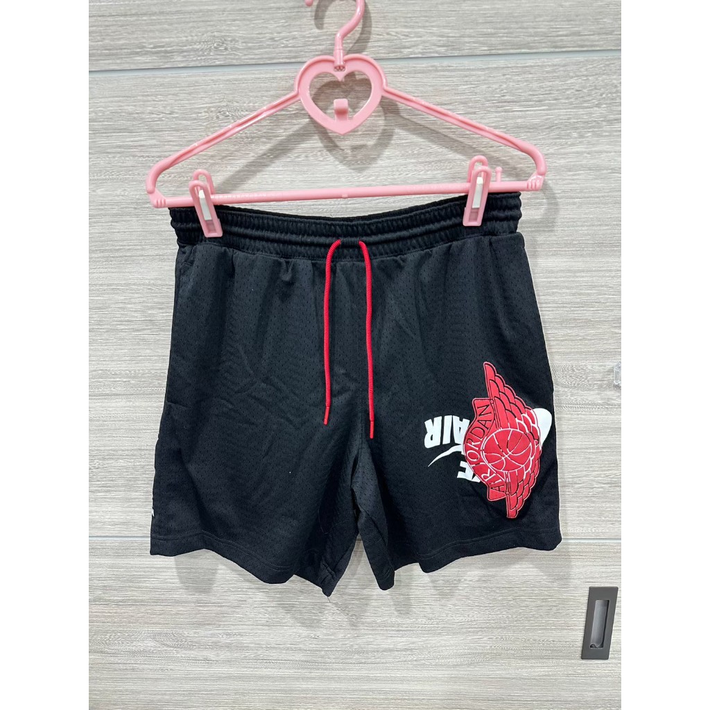 男版 Air Jordan 短褲 球褲 黑色 L(二手商品)