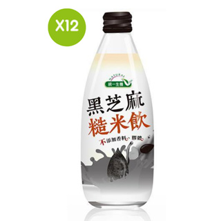 【統一生機】黑芝麻糙米飲(245ml*12瓶/箱) 早安健康嚴選