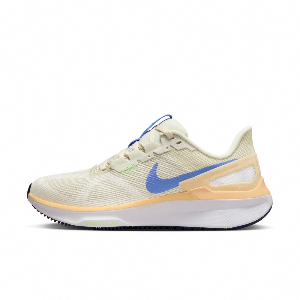 NIKE 慢跑鞋 女鞋 運動鞋 耐吉 AIR ZOOM STRUCTURE 25 緩震 休閒 運動米 DJ7884004