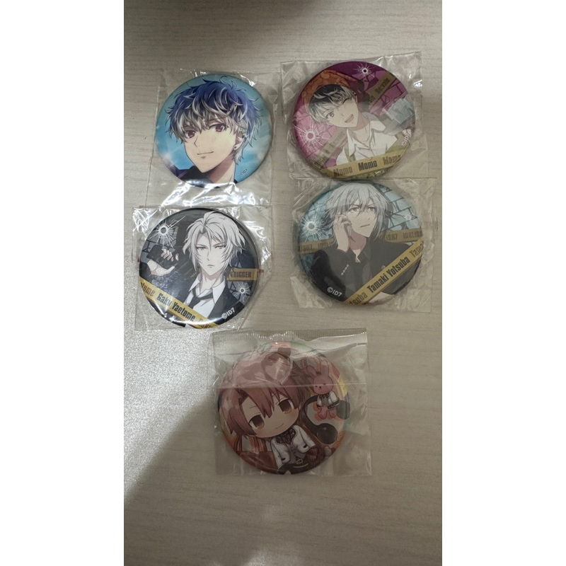 Idolish7偶像星願圓形徽章別針（四葉環、八乙女樂、和泉三月、春原百瀨）