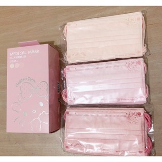 Hello Kitty鋼印款成人平面口罩