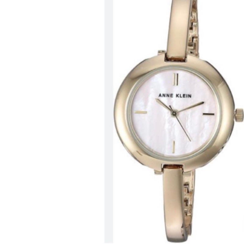 Anne klein日本石英機芯 / 32mm珍珠母貝錶盤 / 30米生活防水 ，錶帶可以自己調整。