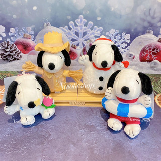 現貨 日本限定 SNOOPY Loves NATURE 春夏秋冬 四季 史努比 大自然 稻草人 雪人 泳圈 吊飾