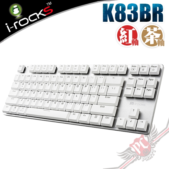 艾芮克 I-ROCKS K83BR 無線三模薄型機械鍵盤 有線/2.4G/藍牙5.1 PCPARTY