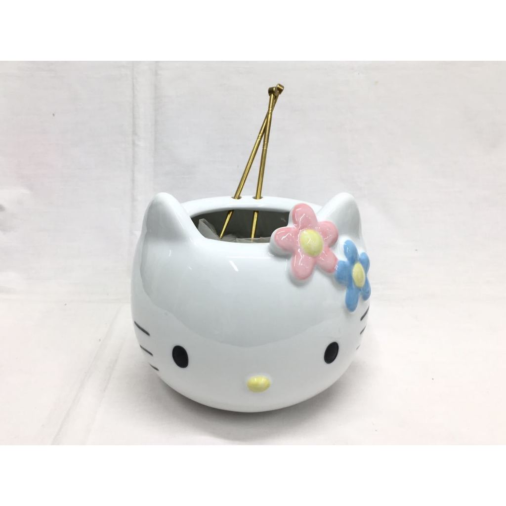 ＜采芳小舖＞Hello Kitty,凱蒂貓,三麗鷗,Sanrio,1998 陶器 火盆 火鉢風 火盆