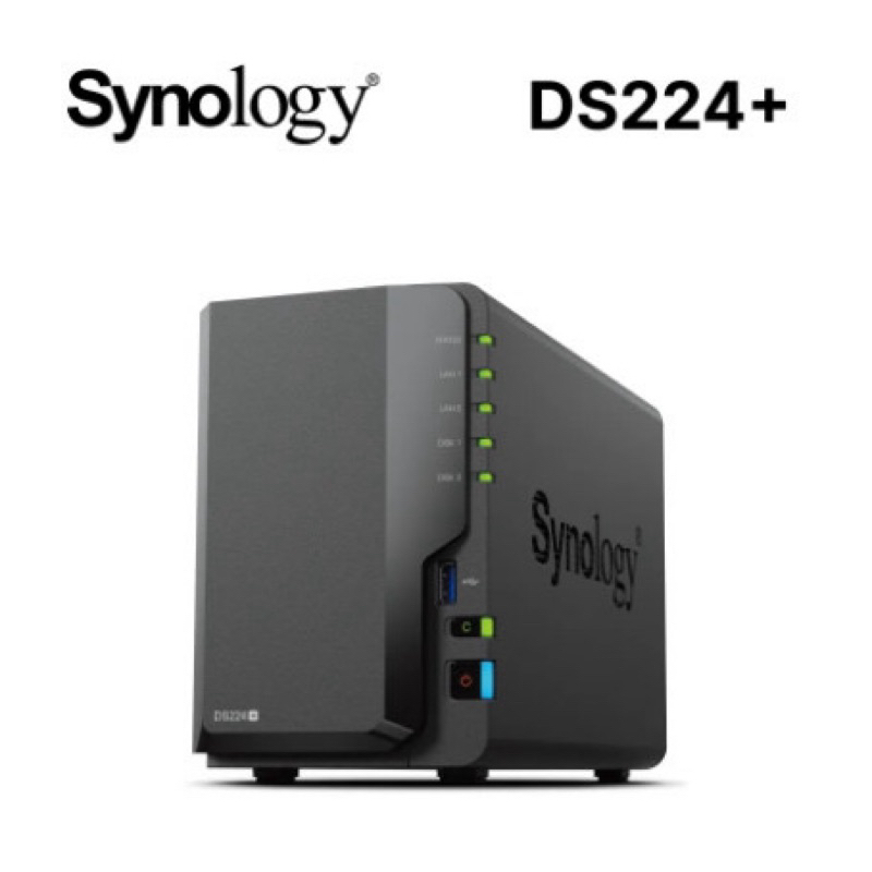 可面交優惠價【全新未拆封公司貨】Synology 群暉科技 DS224+ NAS 網路儲存伺服器【空機】