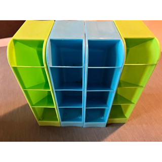 省空間斜插式文具收納架