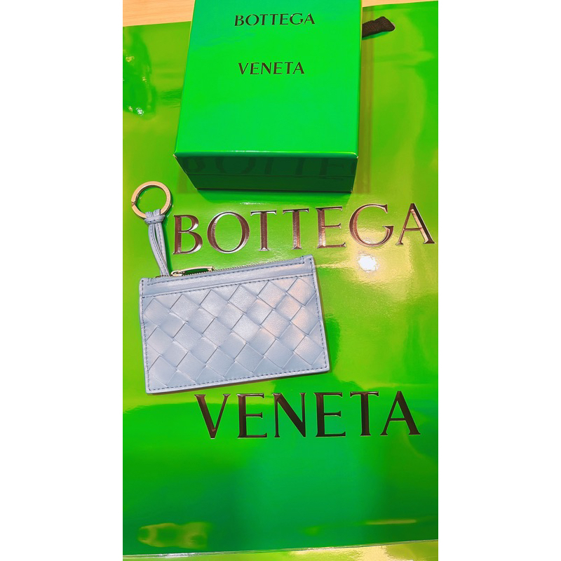 Bottega Veneta鑰匙包（零錢包、卡夾）BV編織款 特別的天空藍