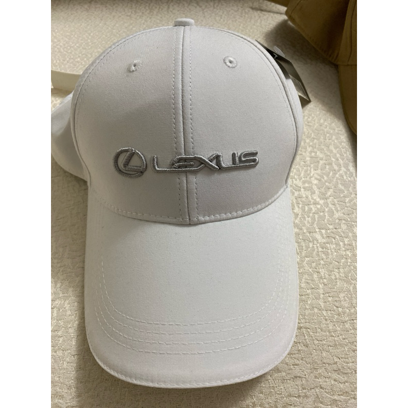 全新正版LEXUS交車禮刺繡logo帽子白色