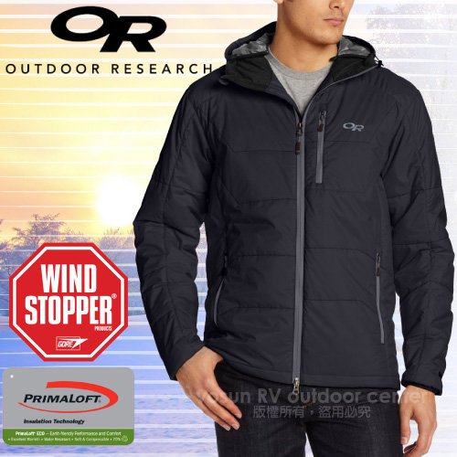 【Outdoor Research】特價55折》男 款頂級超輕高抗水連帽保暖科技羽絨外套 化纖風衣夾克_57811