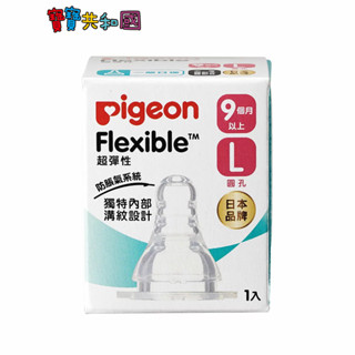 Pigeon 貝親 母乳實感一般奶嘴 L 圓孔奶嘴 9m+ 防脹氣 替換奶嘴 原廠公司貨 寶寶共和國