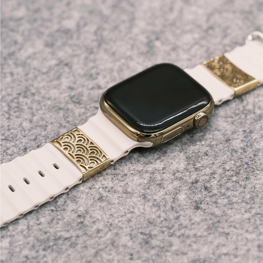 CLOUD GOLD CLIP SOULITE apple watch 錶帶 夾子 不鏽鋼 goros 矽膠錶帶 海浪