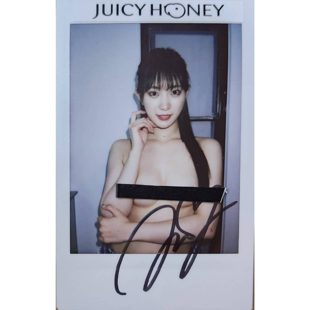 2023 Juicy Honey Plus #20 美谷朱里 上空 露點 性感 親筆簽名拍立得(未滿18歲請勿購買