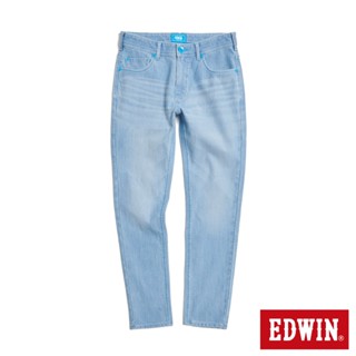EDWIN 男款 藍光動能全方位彈力窄管牛仔褲(拔淺藍)