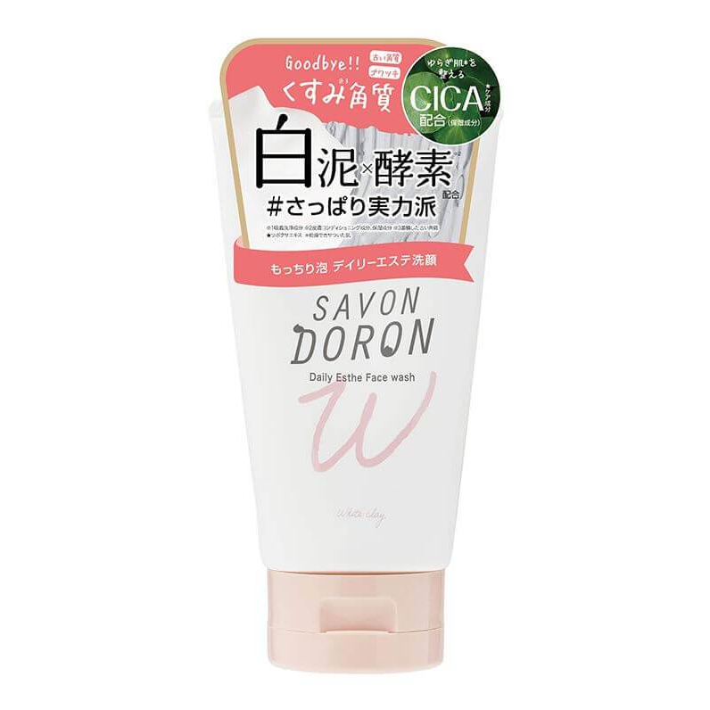 日本原裝 SAVON DORON 白泥酵素透亮洗面乳 120g