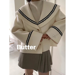 Butter韓國代購🐻正韓 翻領時髦手工羊毛大衣🥨韓國女裝 大領子羊毛外套 羊毛外套 羊毛大衣 翻領外套 手工大衣