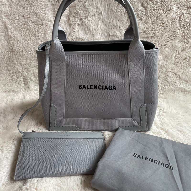 《現貨在美》Balenciaga 巴黎世家 Navy Cabas 帆布包 肩背包 媽媽包 S