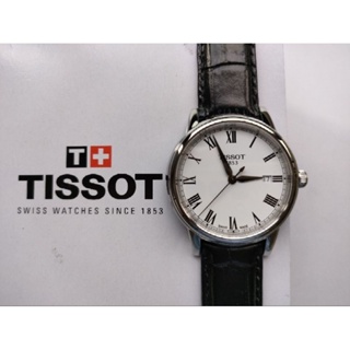 Tissot天梭Carson經典不銹鋼石英腕錶(錶徑40mm，鏡面34mm)。全新~