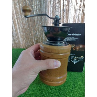 全新木製咖啡豆磨豆器 可調整粗細 高約21公分 露營 辦公 搬家出清 貨到付款 請注意 出貨時會測試是否正常再出貨