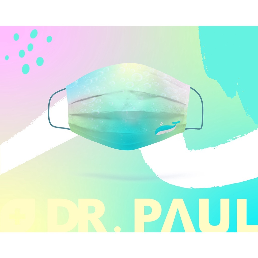 【泡泡鯨魚】🔥醫療口罩 現貨 成人口罩 天祿 DR.PAUL 盒裝 10入 台灣製造 彩色耳戴 MD雙鋼印 鯨魚 泡泡