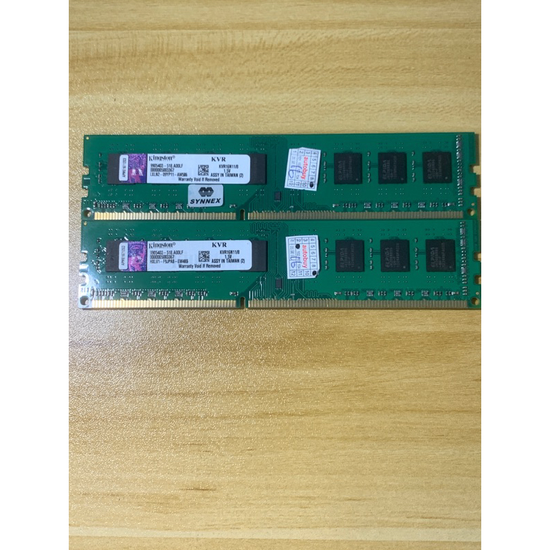 金士頓 kingston DDR3 1600 8G 桌上型電腦 記憶體 2支