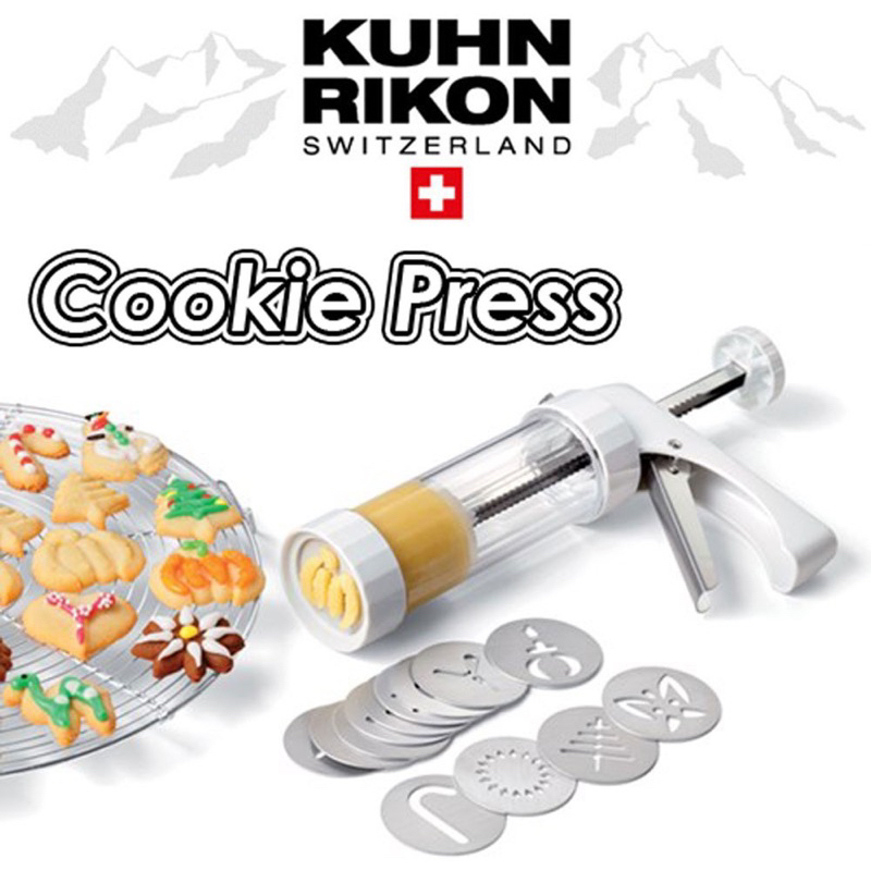《全新商品》瑞士 Kuhn Rikon Clear Cookie Press 造型餅乾擠花器 附收納盒