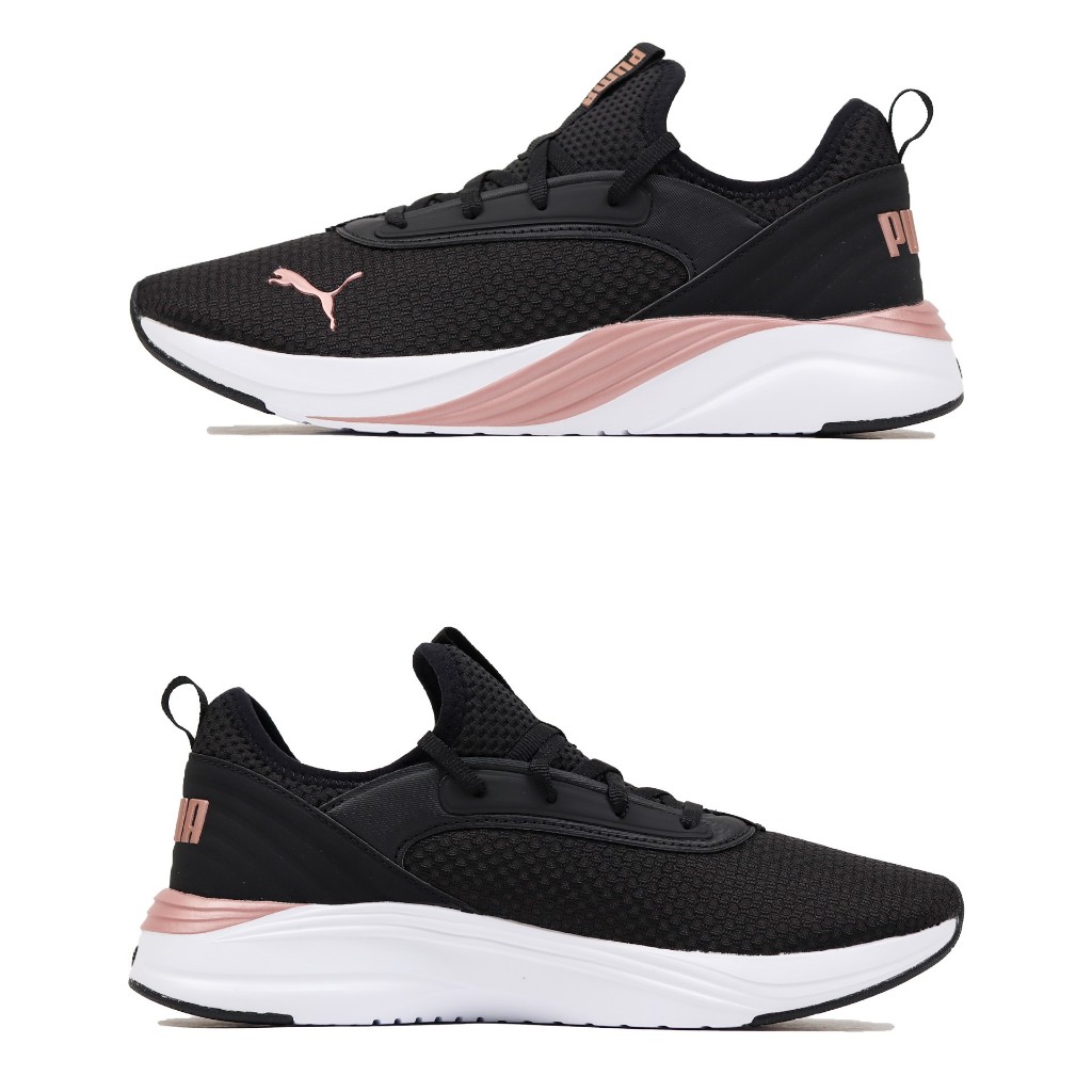 [歐鉉]PUMA SOFTRIDE RUBY LUXE WN'S 黑玫瑰金 透氣網眼 運動鞋 女鞋 377580-07