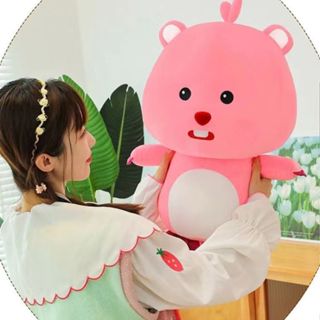 【🔥網紅同款🔥】正版海狸可愛loopy玩偶 毛絨玩具 禮物送兒童 露比床上生日禮物 公仔 睡覺娃娃 安撫娃娃