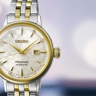 私訊甜甜價SEIKO精工 PRESAGE調酒師系列 白色佳人 機械腕錶 2R05-00A0GS/SRE010J1