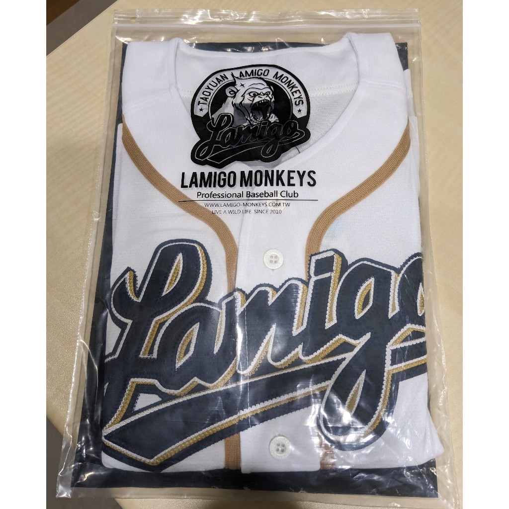 [全新] Lamigo Monkeys 桃猿 主場球衣 2017年版 球迷版 絕版 S號