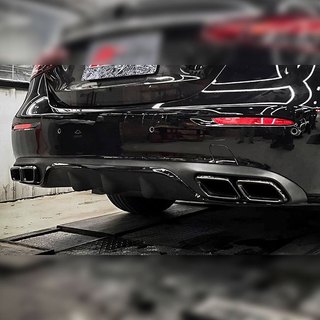 賓士 小改前 E級 W213 前期 原車無amg後包 升級 E63 後下巴+後尾飾管 禾笙影音館