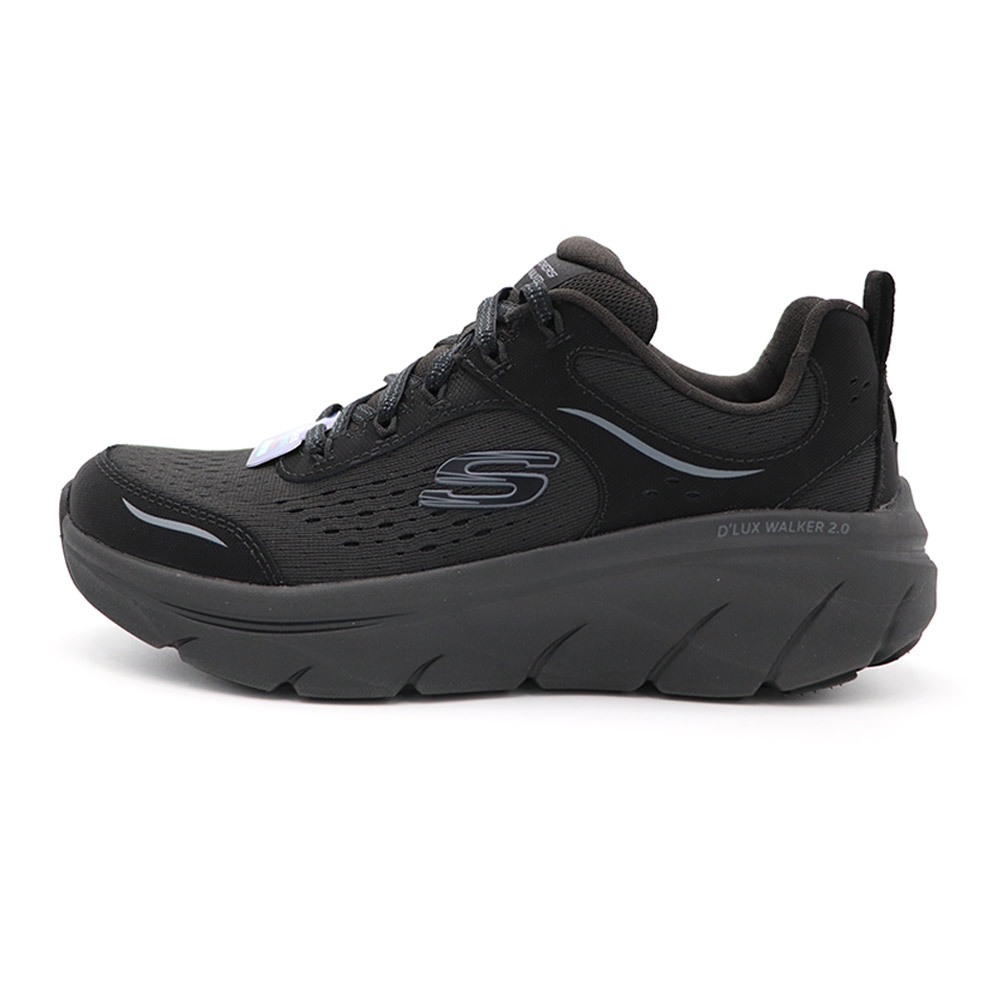 Skechers D'Lux Walker 黑色 寬楦 網布 運動鞋 女款 J2227【新竹皇家150093BBK】