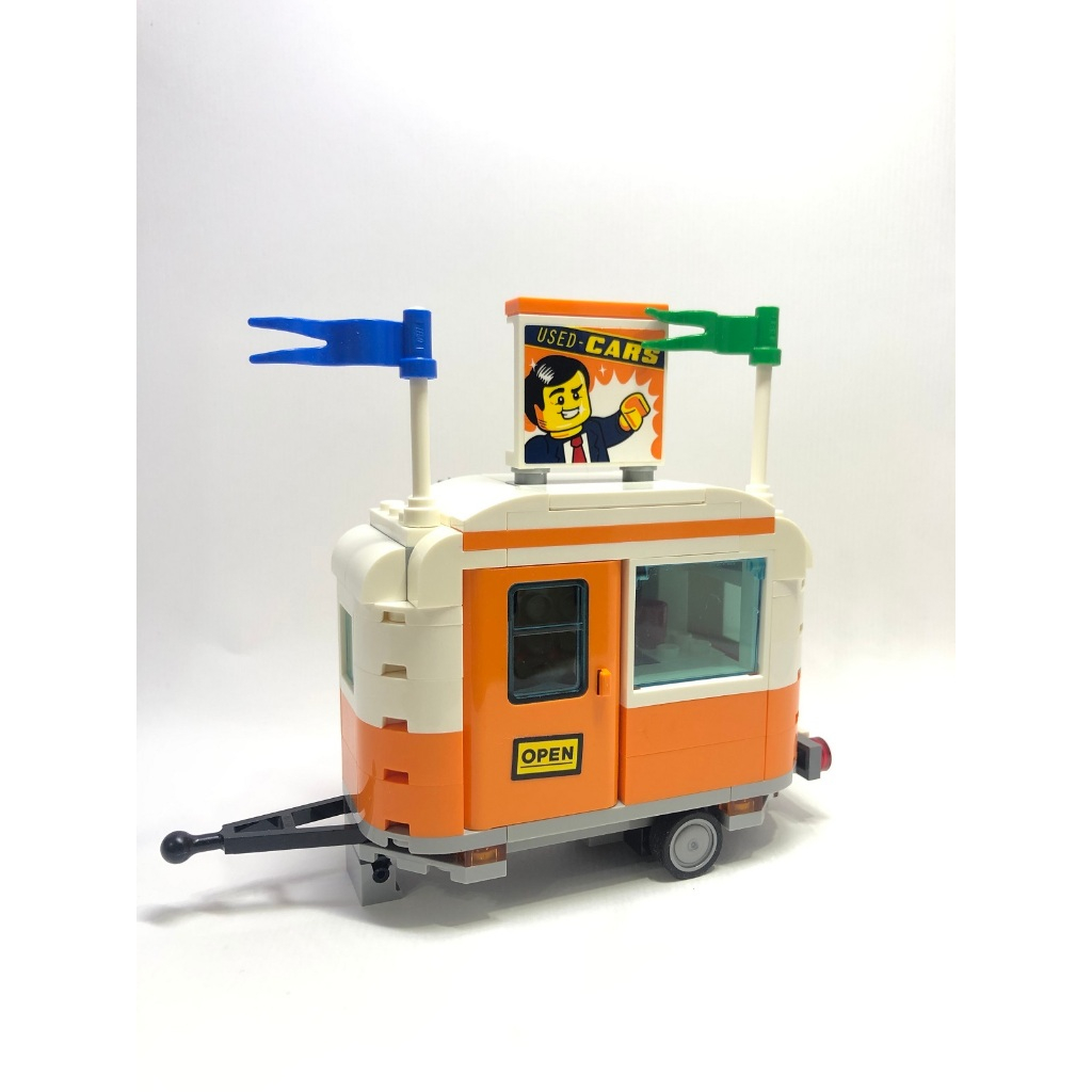 二手樂高 LEGO 60258 賽車改裝廠 僅載具 露營拖車 無人偶