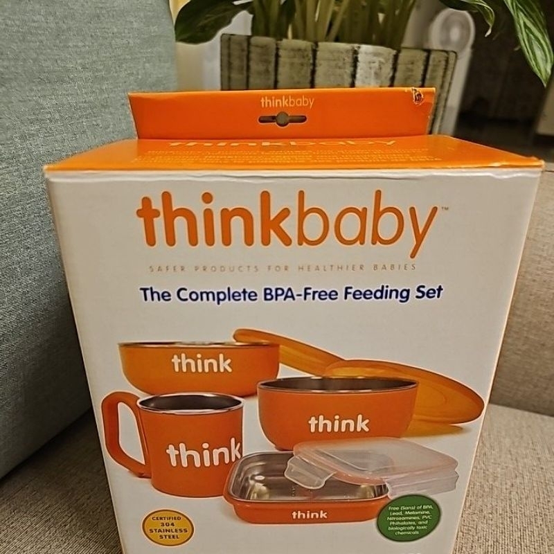 美國Thinkbaby環保不鏽鋼兒童餐具組