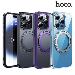 hoco Apple iPhone 15、15 Plus、15 Pro、15 Pro Max AS1 旋轉磁吸支點殼