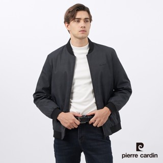 【pierre cardin皮爾卡登】男裝 都會休閒棒球領印花格鋪棉夾克外套-深藍綠 (5235762-49)